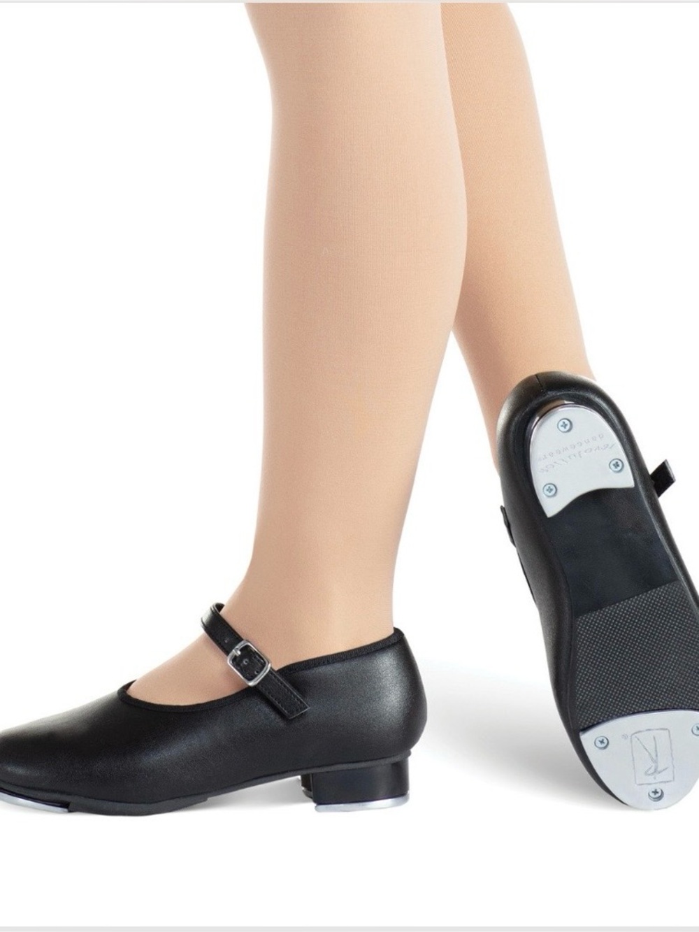 Kids Revolution Black Dance U-Shell Tap Shoes 
Toddler Girl Size 12.0C